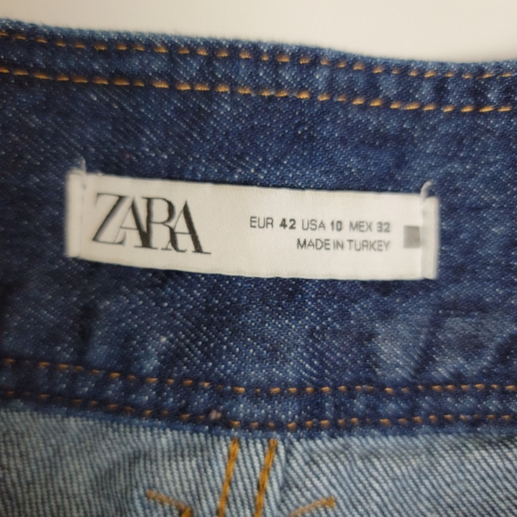 Zara High Waist Baggy Mom Jeans Size 10 - Picture 6 of 14